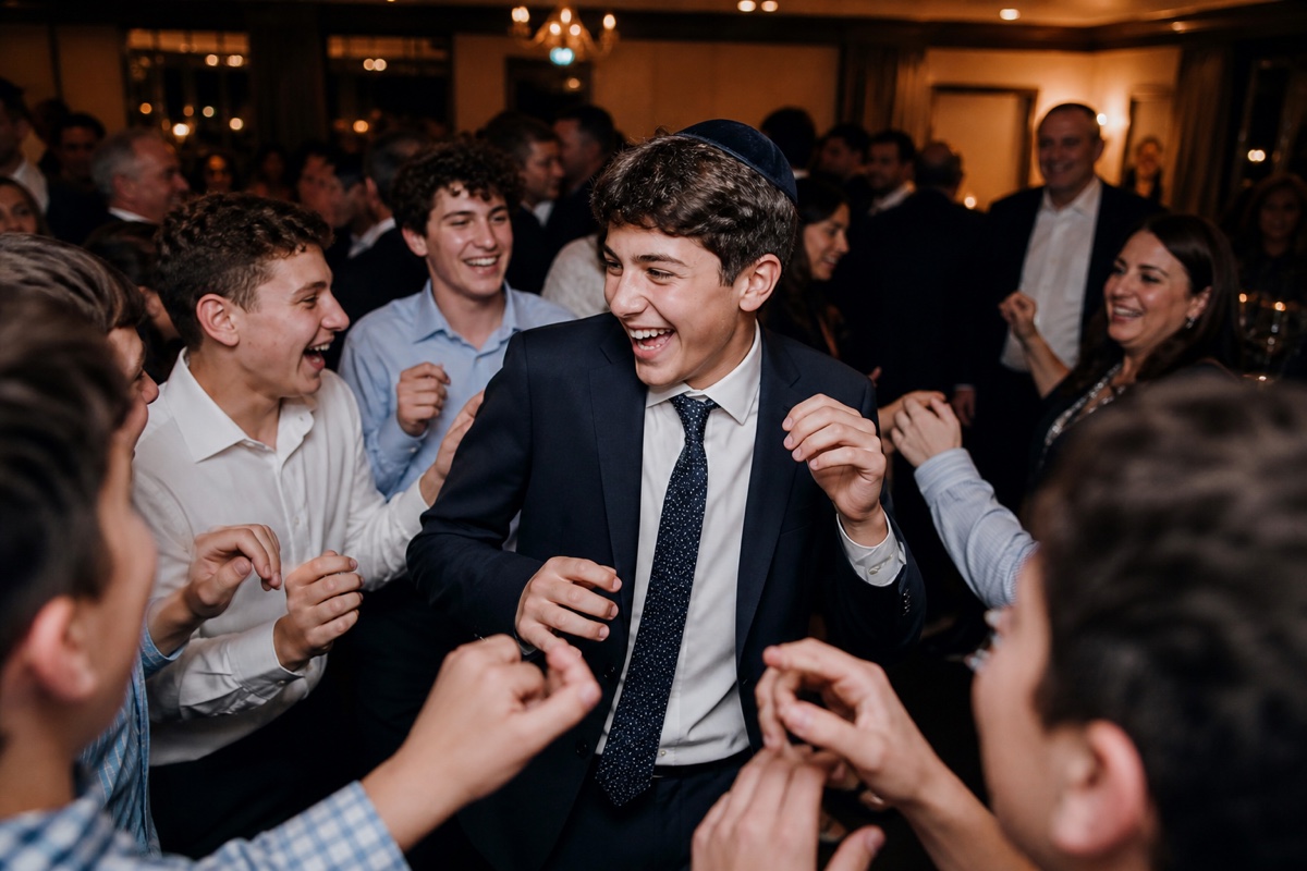 Bar & Bat Mitzvah celebration and family montage